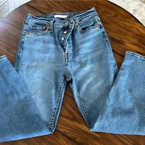 Levi's Wedgie Blue Jeans